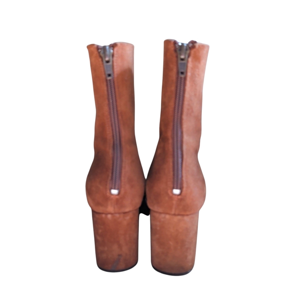 HP!🎉Free People Cecile Ankle Boot In Brown Suede Size 38 EU /7.5 U.S. - Picture 4 of 14